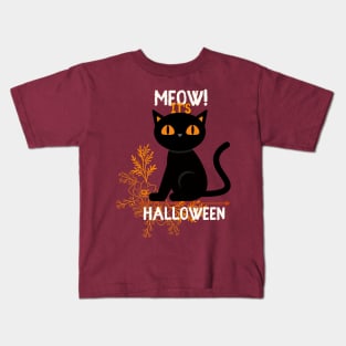 Meow! it's Halloween Kids T-Shirt